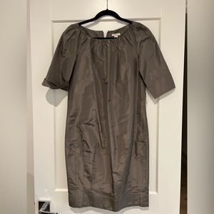 JCrew taffeta dress with belt